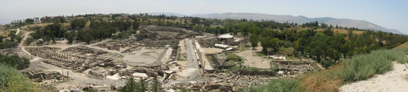Az ókori Bét-Seán látképe
